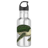 Bouteille D'eau Sea turtle cartoon (Devant)