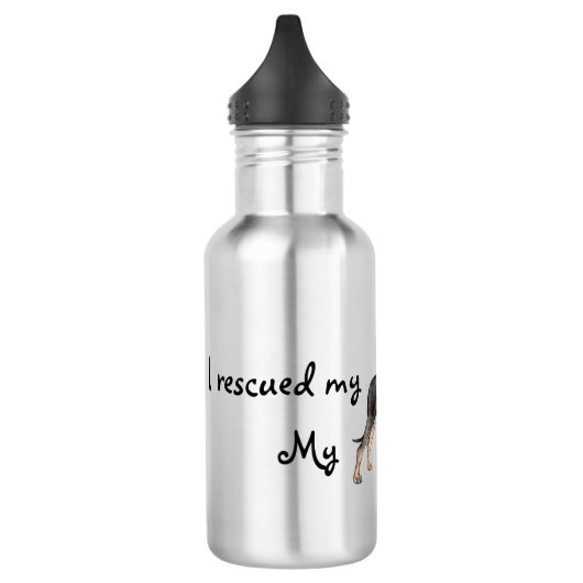 Bouteille D'eau Secourir noir et bronzette (Gauche)