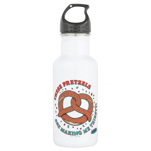 Bouteille D'eau Seinfeld | Ces Pretzels me donnent soif (Devant)