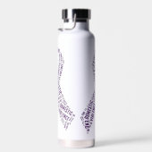 Bouteille D'eau Sensibilisation à la violence domestique (Plage)