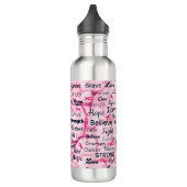 Bouteille D'eau Sensibilisation des survivants du cancer du sein (Gauche)