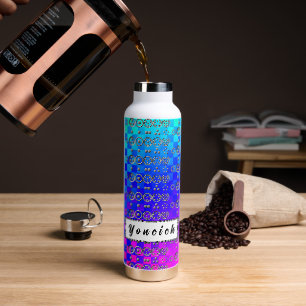 Bouteille D'eau Séquence Centesimal 12chiffres Fibonacci par K Yon