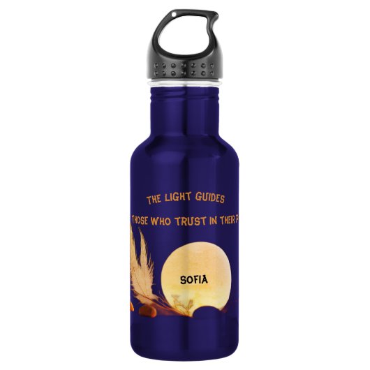 Bouteille D'eau Serene Faith 18oz Blue Zen Bottle (Devant)