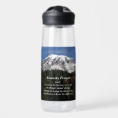 Bouteille D'eau Sérénité Prière Mont Rainier Paysage (Avant)