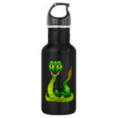Bouteille D'eau Serpent à sonnettes de bande dessinée (Devant)