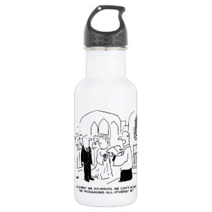 Bouteille D'eau Service de l'église mariage Vicar ne peut pas frot