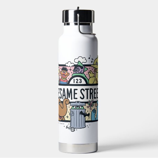 Bouteille D'eau Sésame Sésame | Sesame Pals signe de Doodle (Gym)