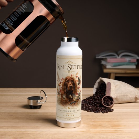 Bouteille D'eau Setter irlandais (Café (pivoté))