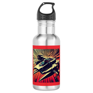 Bouteille D'eau SF - Anime Starfighter Woodcut 1