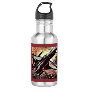 Bouteille D'eau SF - Anime Starfighter Woodcut 2