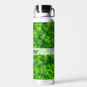 Bouteille D'eau Shamrock Clovers Ajouter un nom (Arrière)