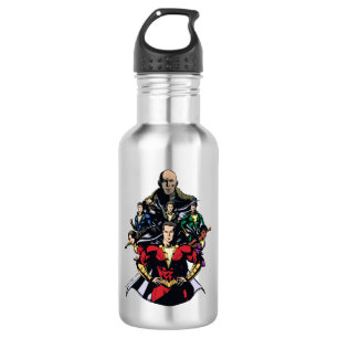 Bouteille D'eau SHAZAM ! famille de Shazam contre Dr. Sivana