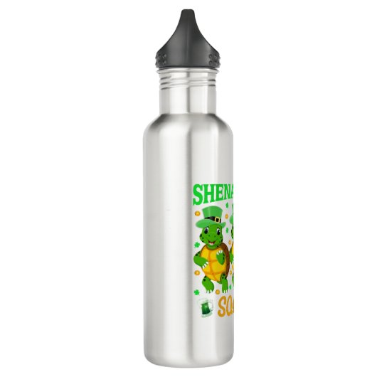Bouteille D'eau Shenanigans Squad St Patrick's Day Cute Turtle (Gauche)