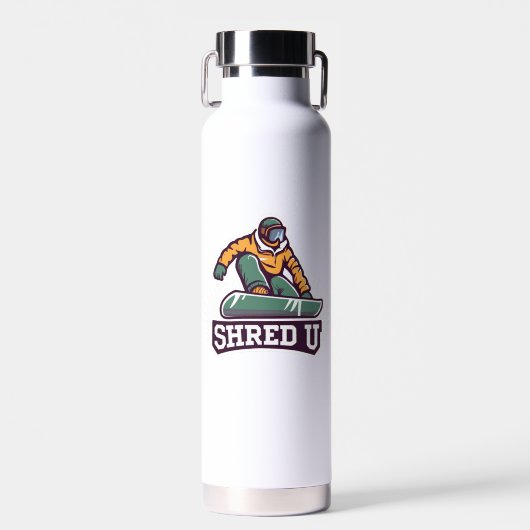 Bouteille D'eau Shred University Snowboard (Avant)