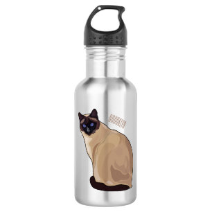 Bouteille D'eau Siamese cat cartoon