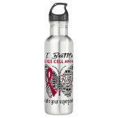 Bouteille D'eau Sickle Cell Anemia Awareness Month Ribbon Toxits (Devant)