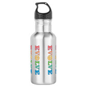 Bouteille D'eau Signe de paix évolué (Dos)