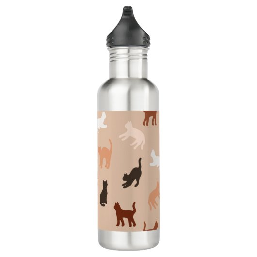 Bouteille D'eau Silhouette de chat (Droite)