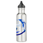 Bouteille D'eau Silhouette de requin de récif (Droite)