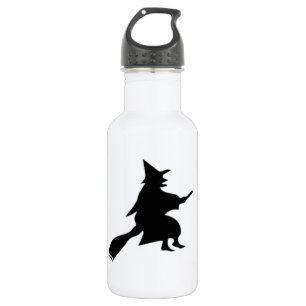 Bouteille D'eau Silhouette de sorcière noire