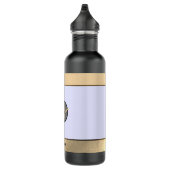 Bouteille D'eau Silhouette de yogi d'or (Droite)