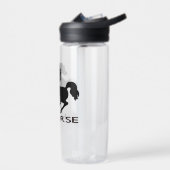Bouteille D'eau Silhouette du cheval d'élevage (Gauche)