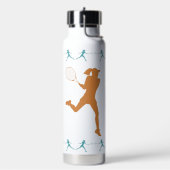 Bouteille D'eau Silhouettes de tennis féminin - violet, Turquoise, (Gym)