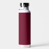 Bouteille D'eau Simple Burgundy Nom Élégant Script Moderne (Plage)