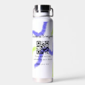 Bouteille D'eau Simple entreprise site web code-barres QR ajouter  (Arrière)