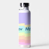 Bouteille D'eau simple lettre initiale monogramme ajouter votre no (Plage)