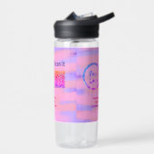 Bouteille D'eau Simple minimum q r code ajouter logo code d'analys (Gauche)