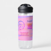 Bouteille D'eau Simple minimum q r code ajouter logo code d'analys (Extérieur)