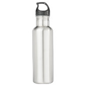Bouteille D'eau Simple moderne chic Monogramme personnalisé (Dos)