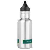 Bouteille D'eau Simple moderne Nom vert (Droite)