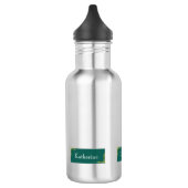 Bouteille D'eau Simple moderne Nom vert (Gauche)