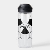 Bouteille D'eau Simple monogramme ajouter votre nom lettre man min (Arrière)