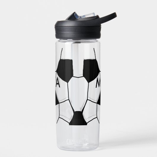 Bouteille D'eau Simple monogramme ajouter votre nom lettre man min (Gauche)