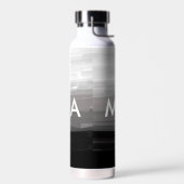 Bouteille D'eau Simple monogramme ajouter votre nom lettre man min (Gauche)