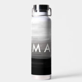 Bouteille D'eau Simple monogramme ajouter votre nom lettre man min (Arrière)