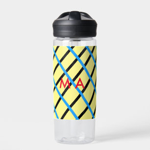 Bouteille D'eau Simple monogramme ajouter votre nom lettre man min