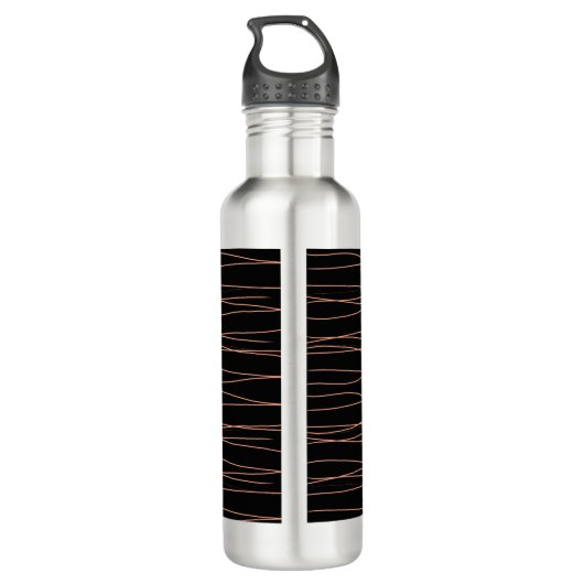 Bouteille D'eau Simple monogramme ajouter votre nom lettre man min (Dos)