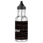 Bouteille D'eau Simple monogramme ajouter votre nom lettre man min (Droite)