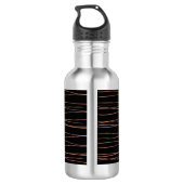 Bouteille D'eau Simple monogramme ajouter votre nom lettre man min (Dos)