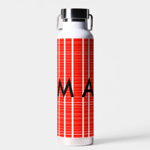 Bouteille D'eau Simple monogramme ajouter votre nom lettre man min