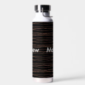 Bouteille D'eau Simple monogramme ajouter votre nom lettre man min (Gauche)