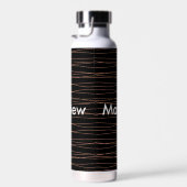 Bouteille D'eau Simple monogramme ajouter votre nom lettre man min (Plage)