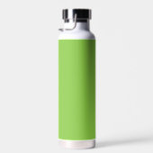 Bouteille D'eau Simple Neon Lime Green Nom Élégant Script Moderne (Plage)