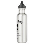 Bouteille D'eau Simple noël fête site code barre QR ajouter nom (Droite)