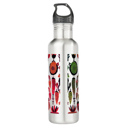 Bouteille D'eau simple peinture madhubani (Dos)