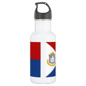 Bouteille D'eau Sint Maarten Flag (Dos)